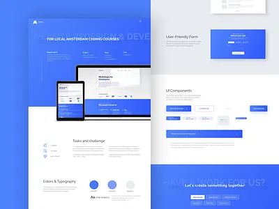 Portfolio Item Redesign case study clean landing page minimal portfolio portfolio item project overview redesign responsive ui components ui design user interface ux design web design web development