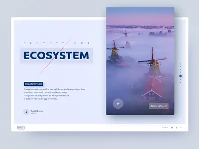 Eco 1 abstract app clean color cover design inspiration interface landing typography ui ux web website