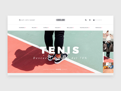 Ecommerce Site - first approach design ecommerce landing page minimal photography site typography ui ux web website