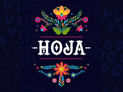 HOJA Mexican Bar & Restaurant branding logo