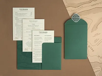 Tecovas dersert design envelope illustration map mesa packaging paper system pattern rough texas topographic unboxing wrap