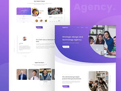 Design Agency Website agency clean creative design landing page minimal typography web website