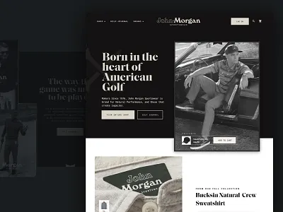 John Morgan Golf for Engine Commerce ecommerce ecommerce design ecommerce shop ecommerce template ecommerce theme store storedesign storefront