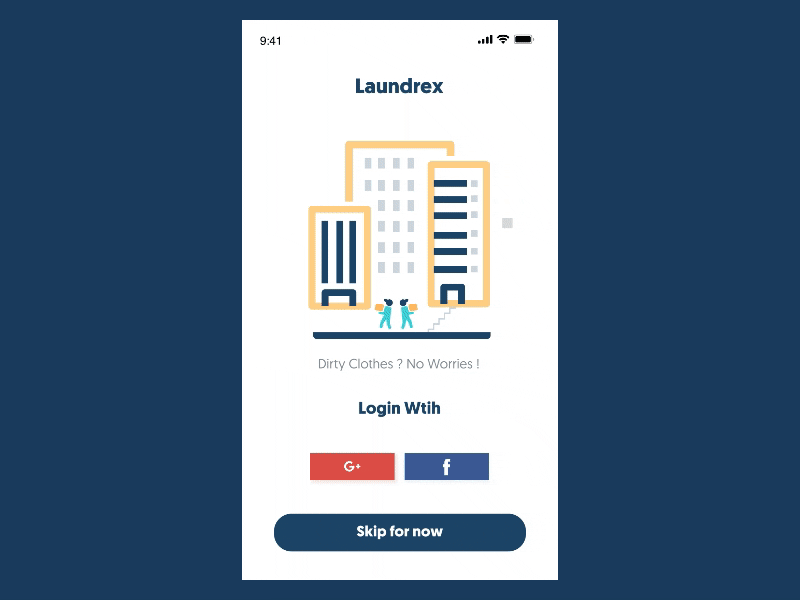 Redesigning Laundry App Flow booking app flinto ios laundry mock up service app