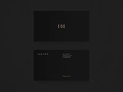 Imatra · Business Card Black black branding business card design identity logo minimal photography photography branding stationary symbol typography vector