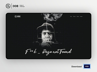 404 | Daily UI challenge - Day 008/100 404 animation clean design daily ui daily ui 008 dark ui ecommerce george samuel hero section interaction interaction design landing page not found trendy ui design ui ux design user experience user interface ux web design