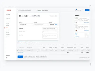 Exact UI concept card components crm dashboad design designsystem enterprise interface light ui minimal sale typography ui ux web