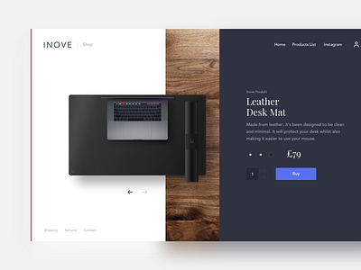 Inove Shop commerce dark design e commerce minimal product shop store ui ux web