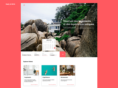 Daily UI #3 : Landing Page dailyui design ui ux webdesign