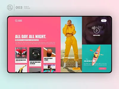 Hero Section | Daily UI challenge - Day 003/100 animation clean design daily ui daily ui 003 dark ui ecommerce fashion george samuel hero section interaction interaction design landing page nike ui design ui ux design user experience user interface ux visual design web design