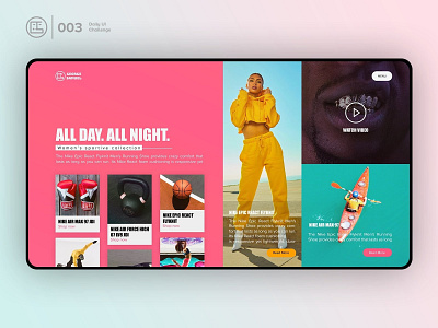 Hero Section | Daily UI challenge - Day 003/100 animation clean design daily ui daily ui 003 dark ui ecommerce fashion george samuel hero section interaction interaction design landing page nike ui design ui ux design user experience user interface ux visual design web design