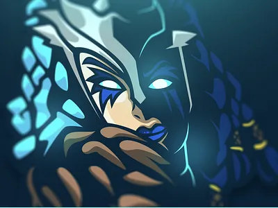 Valkyrie Fortnite Mascot didier esport game gaming illustration laureaux logo mascot valkyrie