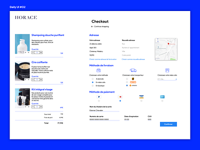 Daily UI #2 : Checkout dailyui design ui ux webdesign