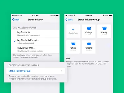 Case Study - WhatsApp Status privacy group case study group new concept privacy research status user experience whatsapp