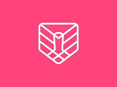 Viby - Logo animal bird bird logo brandidentity branding clean idenity line logo logomark mark owl owl logo simple v v logo vibe viby