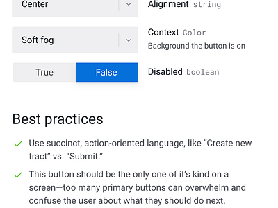 Mineralsoft DS Minisite buttons check design system developer documentation select system x