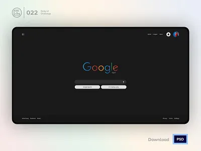 Google Dark Search| Daily UI challenge - Day 022/100 animation daily ui daily ui 022 dark search dark ui ecommerce free psd free ui kit freebies google hero section input interaction interaction design landing page search ui ux design user experience user interface ux