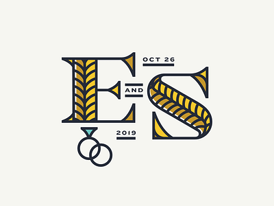 Our Wedding: Type Exploration dropcap icon lettering letters logo save the date typography wedding