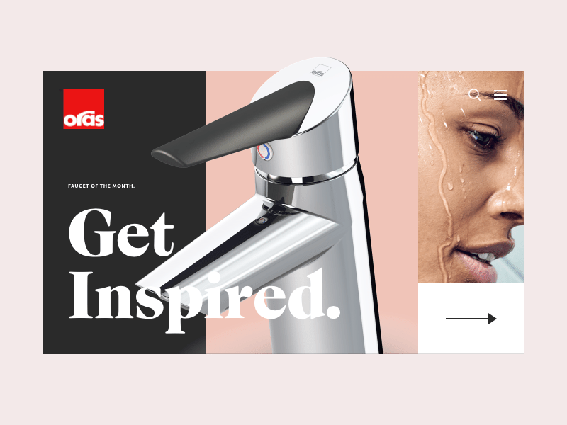 Get Inspired for Oras animation clean flat hero minimal ui ux web