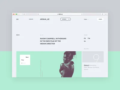 afisha_uz business promo clean news event website product design spacious ui design ui designer ui ux user experience user interface ux design visual design web website design