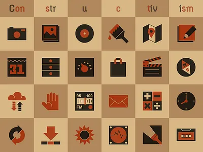 "Constructivism" - Iconset icon ui