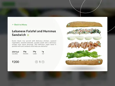 Healthie Product Card Lite. UX Design deconstructed delivery design ecommerce food minimal restaurant ui ui design uiux user experience user interface ux web design
