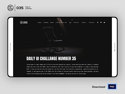 Blog Article Post | Daily UI challenge - Day 035/100 animation article blog blog post daily ui daily ui 035 dark ui ecommerce free psd free ui kit freebies george samuel hero section interaction interaction design landing page news post user experience user interface