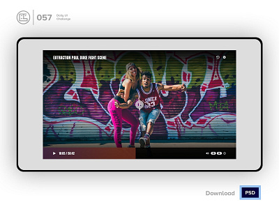 Video Player| Daily UI challenge - 057/100 animation daily ui daily ui 057 dark ui ecommerce free psd free ui kit freebies george samuel hero section interaction interaction design landing page trendy user experience user interface ux video player vimeo youtube