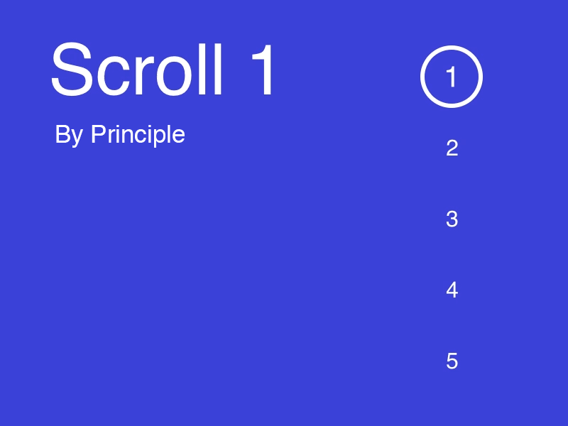 Elastic Style Scroll animation elastic interaction principle principleformac scroll stretch