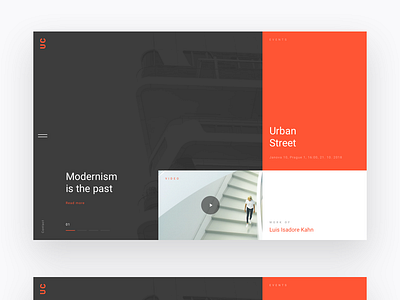 UC - Landing & Layout Design Concept clean design landing layout minimal minimalism simple typography ui ux web webdesign website