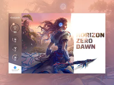 Daily Interface 12 - 30: Horizon Zero Dawn behance design designer horizon zero dawn ideas photoshop playstation ui uidesign uidesigner userexperience userinterface ux uxdesign uxdesigner uxui webdesign webdesigner website websitedesign