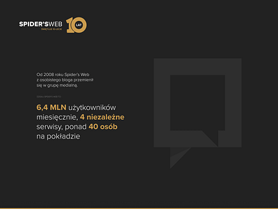 Spider's Web 10th Anniversary Numbers blog blog design brand poland spidersweb ui