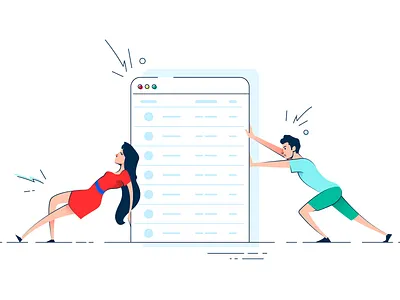 Responsive Data Tables article clean heroimage illustration illustrator responsive webdesign simple tables