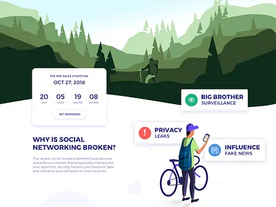 True Landing Page animation app branding dashboard data flat homescreen icon illustration logo menu mobile profile signup ui ux ux design vector web design