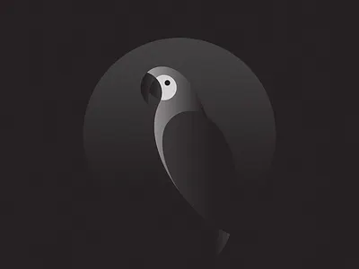 Summer Vibes animal animal character bird black and white branding design geometric illustration jungle logo logo design macaw mark minimal parrot poster society6 summer symbol vibes