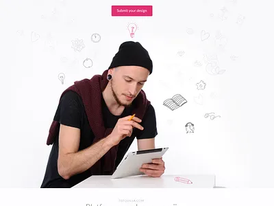 Teequilla community page branding illustration landing page typography ui web web design