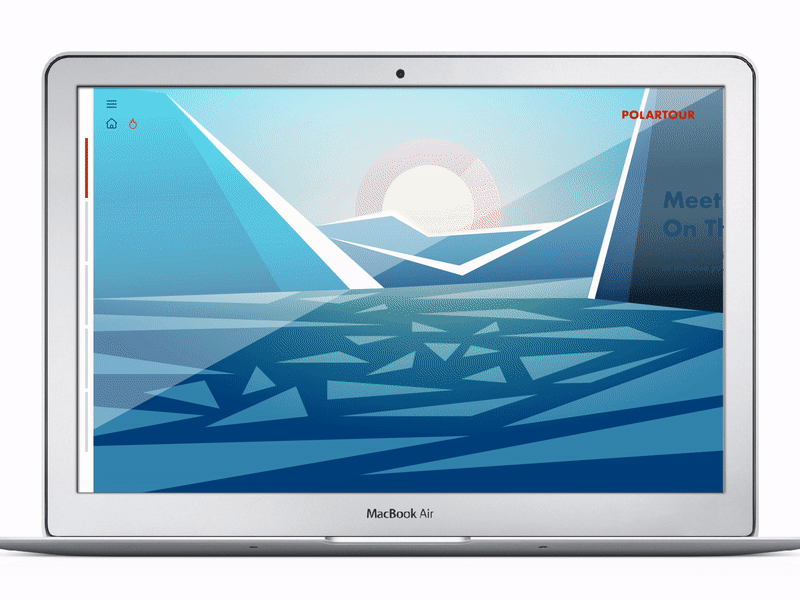 Arctic animation ❄️ animation arctic art exploration illustration north pole parallax parallax scrolling principle tour travel ui webdesign website