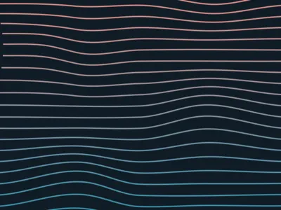 Waves calm clean gradient lines simple