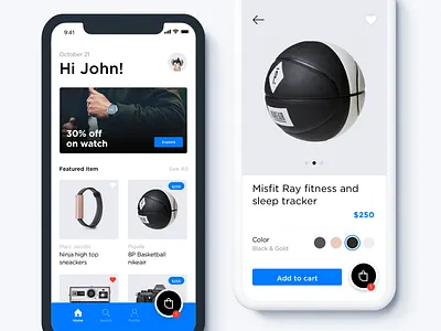 App Purchase Exploration ecommerce app cart clean design details ecommence ios item product typography ui ux