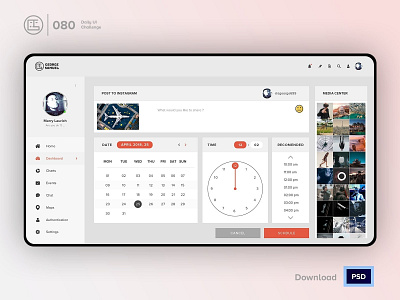 Date Picker | Daily UI challenge - 080/100 animation calendar clock daily ui daily ui 080 dark ui dashboard date picker ecommerce free psd free ui kit freebies george samuel hero section images drive interaction interaction design landing page user experience user interface