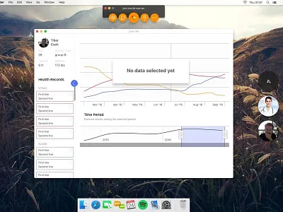 care.me care data health health app health care interface remote telehealth ui ux video call
