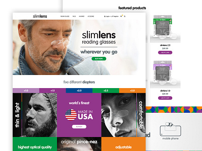 Slimlens E-commerce app brand branding design developer e commerce e commerce app e commerce design e commerce shop e commerce theme ecommerce ecommerce design graphic mobile product site ui ux web website