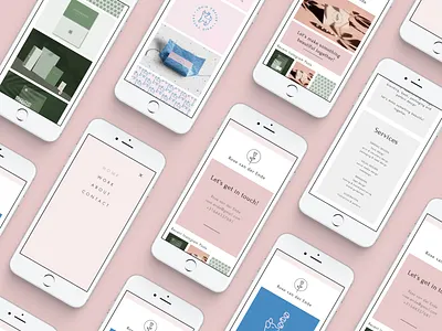 Personal Website app elegant feminine interface interface design iphone minimal personal website portfolio portfolio site responsive screen site design ui ui ux ui deisgn webdesign website