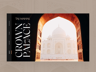 Taj Mahal hero architect architecture article clean dark design editorial grid hierarchy layout light minimal minimalist tajmahal typography ui visual web design website white