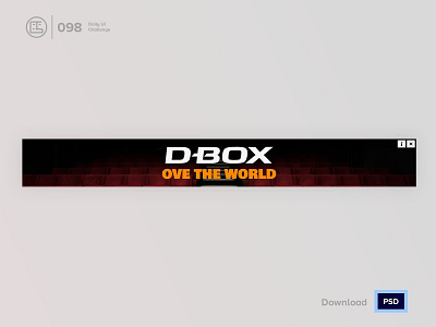 Advertisement | Daily UI challenge - 098/100 ad ads advertisement animation cinema ad daily ui daily ui 098 dark ui dbox ecommerce free psd free ui kit freebies george samuel google adwards hero section interaction interaction design landing page user experience