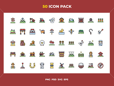 Village icons by Innox on Dribbble