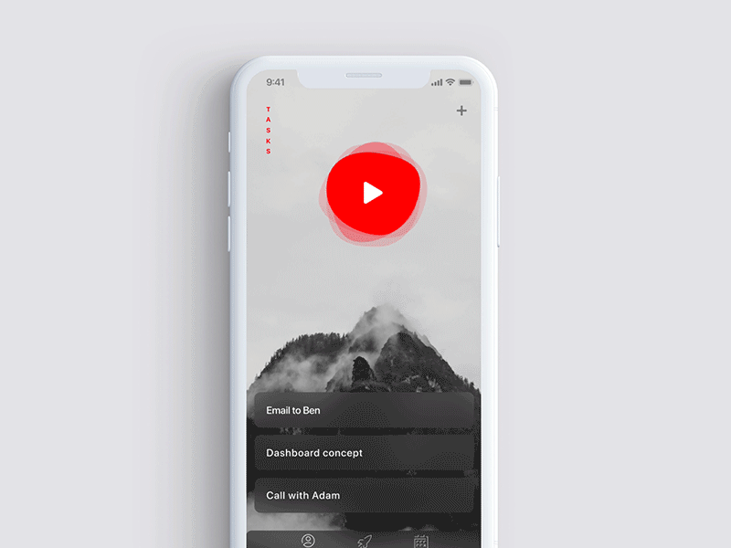 Task Tracker Concept animation app design flat illustration motion task tracker ui