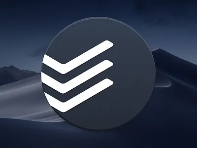 Todoist Dark Mode Icon for macOS brand dark design dock gtd icon mac macos mojave tasks todoist ui