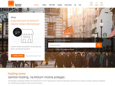 Landing page homepage icon illustration landing page orange store typography ui ux web design