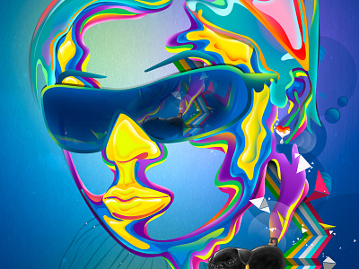 NIKKO PORTRAIT color color chart design dogs flat flat design flow gradient portrait style vector vector art